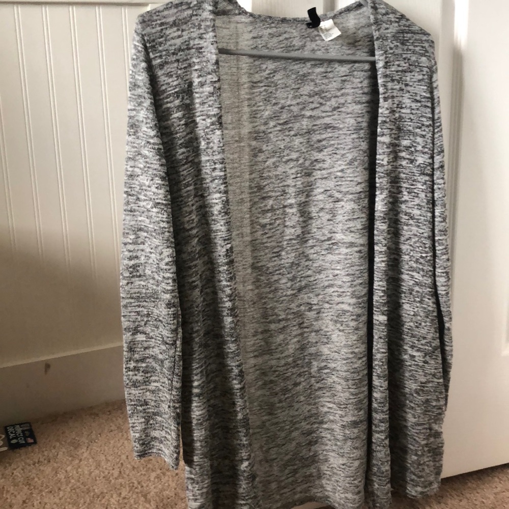 Gray cardigan